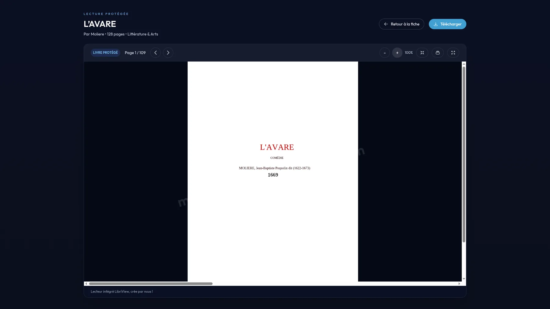 Lecteur numérique LibriGo