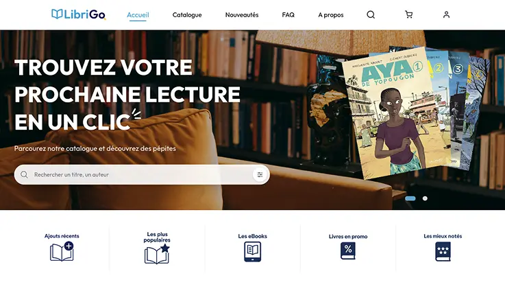 Aperçu de l’application LibriGo